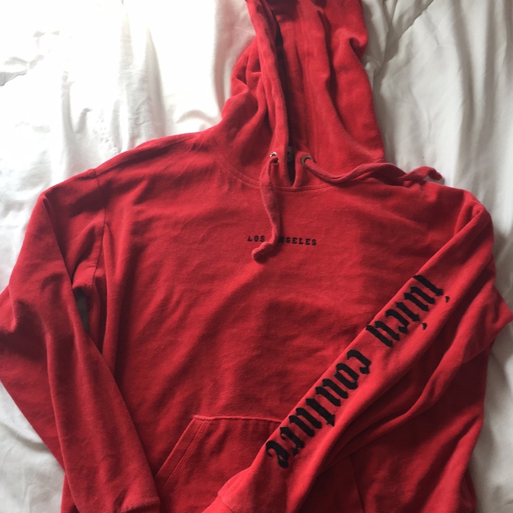 Juicy Couture Los Angeles red oversized hoodie